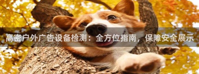 杏宇代理注册：高密户外广告设备检测：全方位指南，保障安全展示