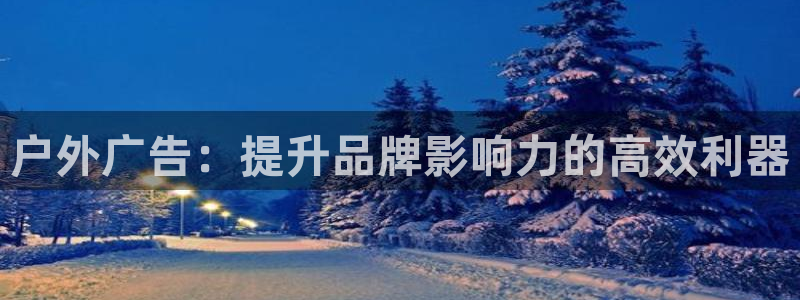 杏宇平台官网注册：户外广告：提升品牌影响力的高效利器