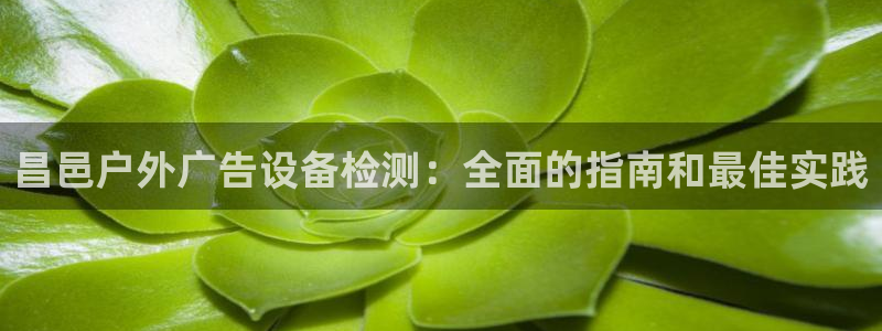 杏宇平台招商电话号码：昌邑户外广告设备检测：全面的指南和最佳实践