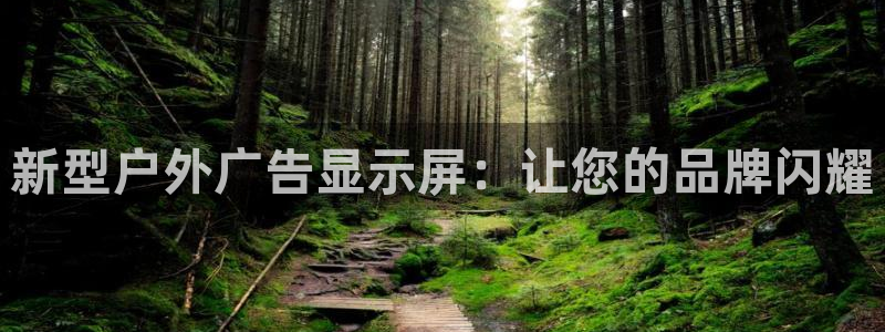 杏宇平台代理：新型户外广告显示屏：让您的品牌闪耀