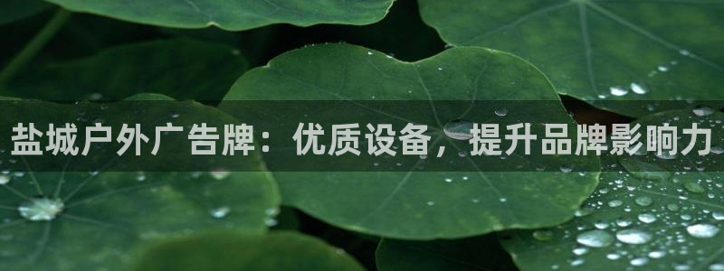 杏宇平台代理怎么样赚钱：盐城户外广告牌：优质设备，提升品牌影响力