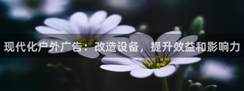 杏宇平台注册地址：现代化户外广告：改造设备，提升效益和影响力