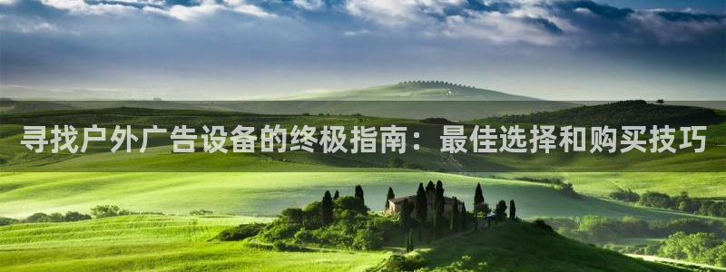 杏宇平台代理多少钱一个：寻找户外广告设备的终极指南：最佳选择和购买技巧