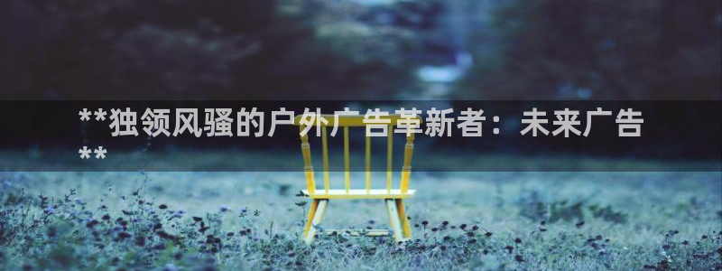 杏宇平台代理怎么赚钱快：**独领风骚的户外广告革新者：未来广告
**