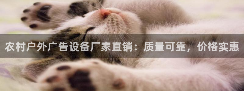 杏宇平台代理：农村户外广告设备厂家直销：质量可靠，价格实惠