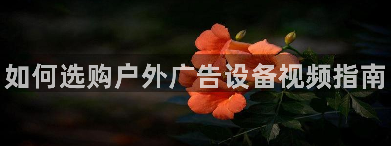 杏宇平台代理怎么样赚钱：如何选购户外广告设备视频指南