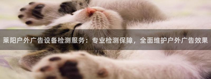 杏宇官方平台官网入口：莱阳户外广告设备检测服务：专业检测保障，全面维护户外广告效果