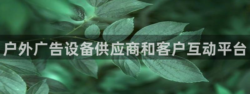 杏宇官方平台官网下载：户外广告设备供应商和客户互动平台