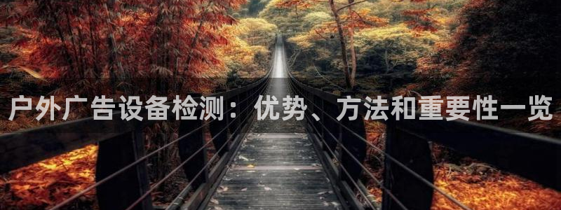 杏宇平台注册登录：户外广告设备检测：优势、方法和重要性一览