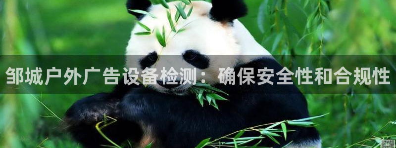 杏宇平台代理多少钱一个：邹城户外广告设备检测：确保安全性和合规性