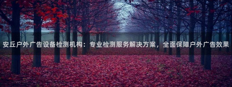 杏宇平台代理：安丘户外广告设备检测机构：专业检测服务解决方案，全面保障户外广告效果