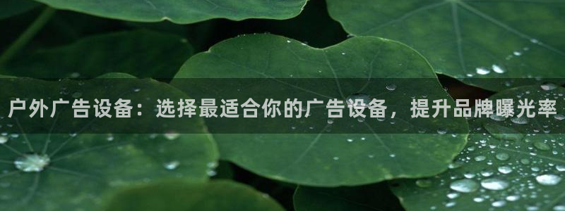 杏宇平台招商：户外广告设备：选择最适合你的广告设备，提升品牌曝光率